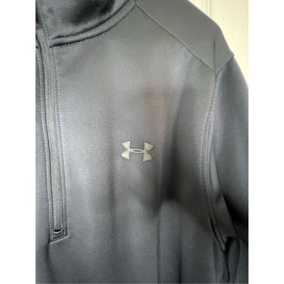Men’s Under Armour Black Quarter Zip Pull Over Jacket - Picture 2 of 4